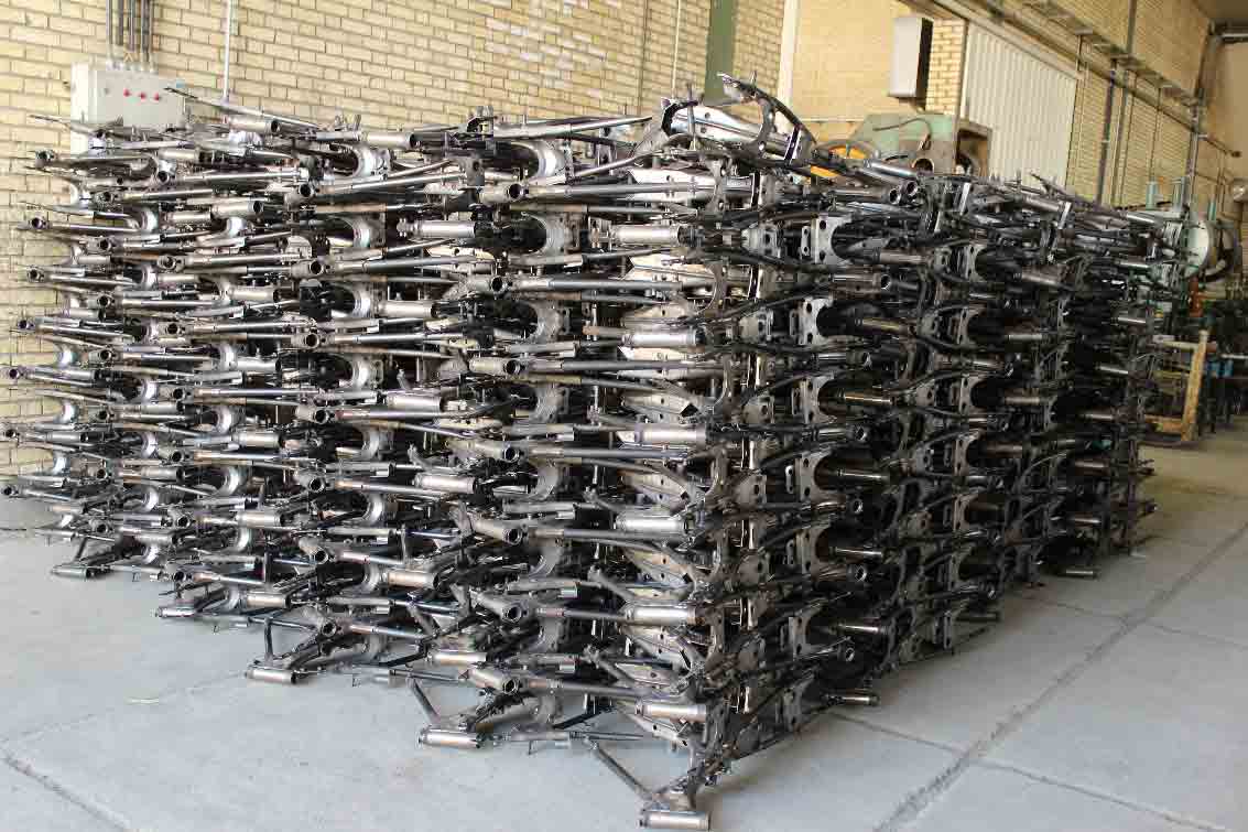 تولید قطعات موتورسیکلت در ایران